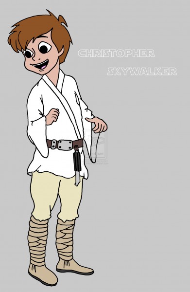 Star Wars - Inšpirované - Macko Pu aka StarWars - Christopher Skywalker