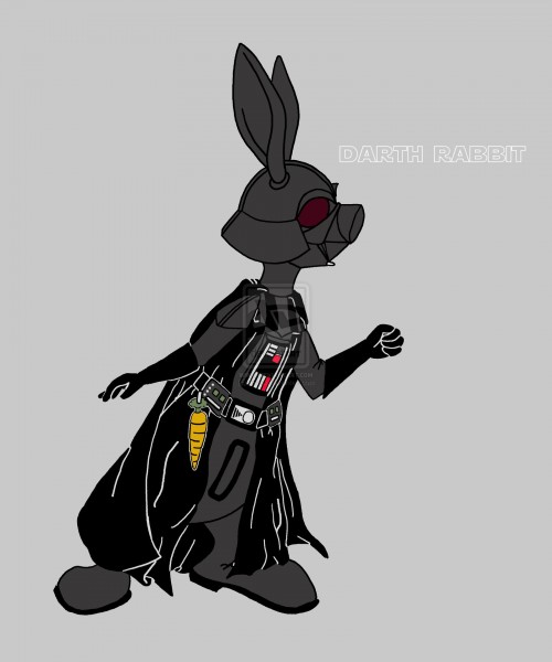 Star Wars - Inšpirované - Macko Pu aka StarWars - Darth Rabbit