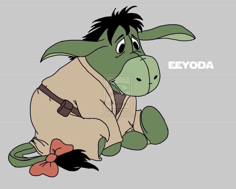 Star Wars - Inšpirované - Macko Pu aka StarWars - Eeyoda