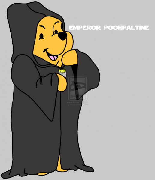 Star Wars - Inšpirované - Macko Pu aka StarWars - Enperor Poohpatine