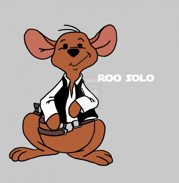 Star Wars - Inšpirované - Macko Pu aka StarWars - Roo Solo