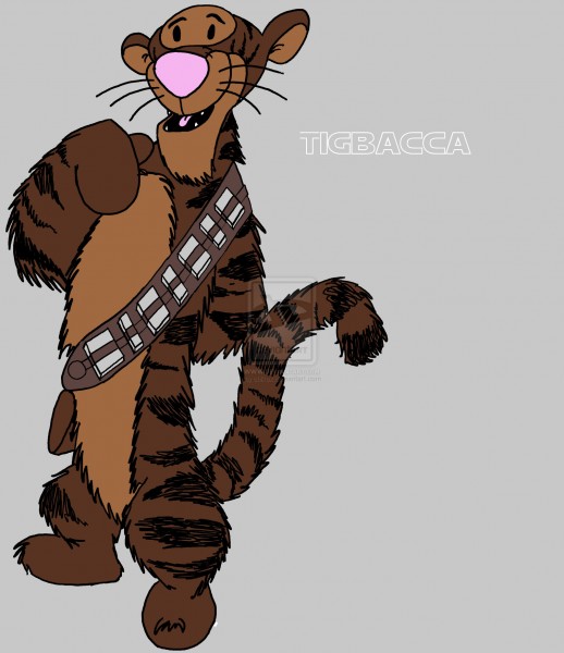 Star Wars - Inšpirované - Macko Pu aka StarWars - Tigbacca