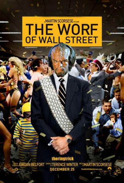 scifi.sk všehochuť - Fan art - The Worf Of Wall Street 