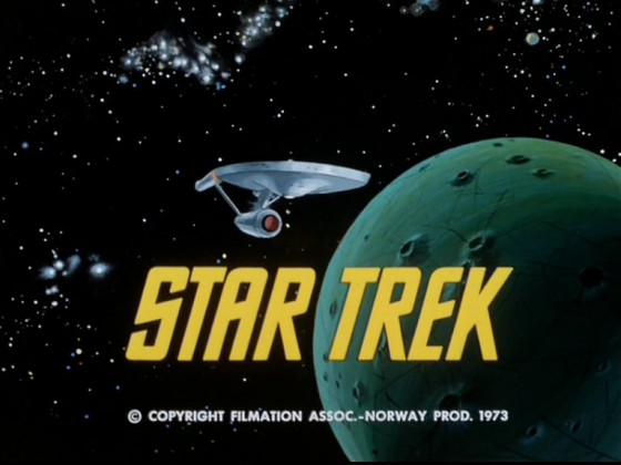 Star Trek - Scéna - Titulná obrazovka - Logo a loď 