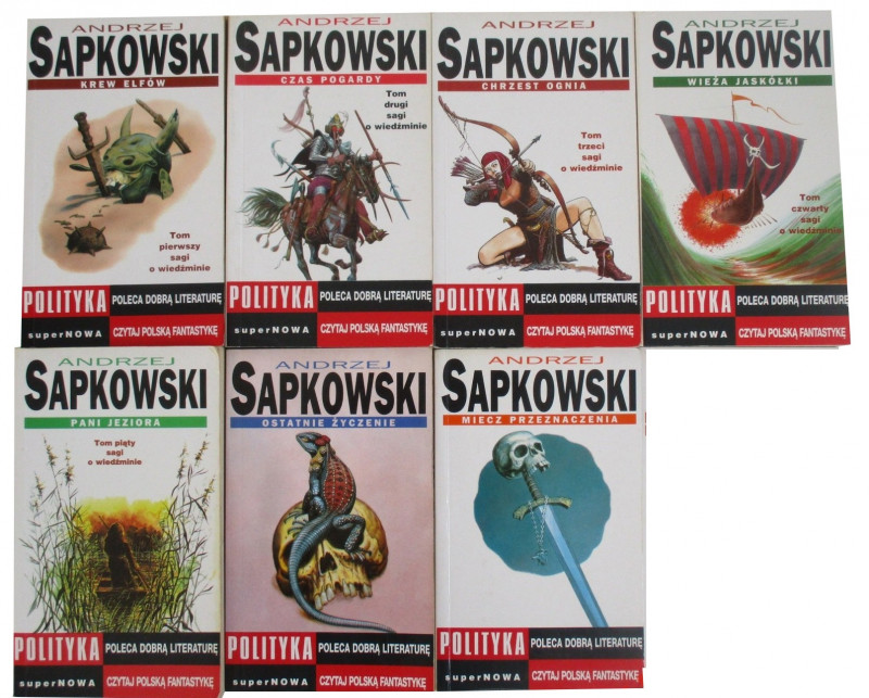 Zaklínač - Plagát - Wiedźmin. Pôvodné vydania (SuperNOWA, 1993-1997). 