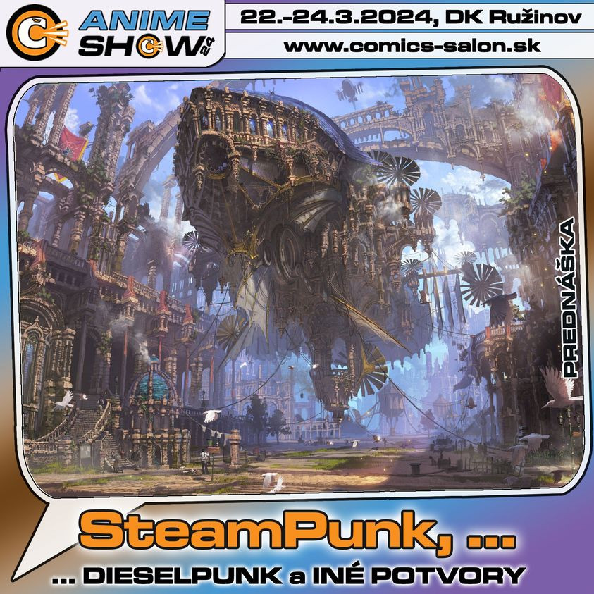 AnimeShow 2024 - Reklamné - Steampunk, dieselpunk a iné potvory Steampunk, dieselpunk a iné potvory