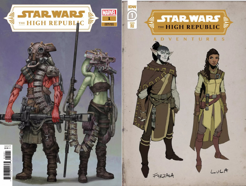 Star Wars: The High Republic. Obálky pripravovaných komiksov. 