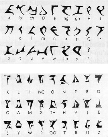 Klingónske písmo2 Klingonske pismo2