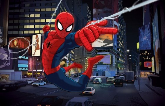 Ultimate Spider-Man - Scéna - Spider-man ponad New Yorkom 