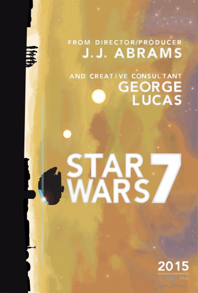 Star Wars VII - Fan art - J.J. Abrams Inspired STAR WARS: EPISODE VII Fan Poster 