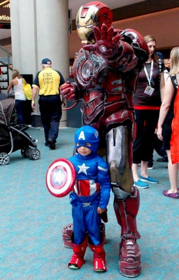 Cosplay na scifi.sk - Ironman a Captain America 