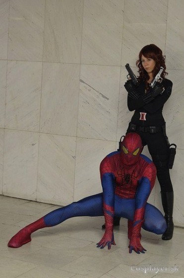 Spider-Man - Cosplay - Spiderman a Black Widow 