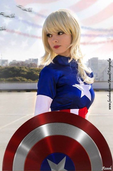 Captain America - Cosplay - Female Kapitán Amerika 