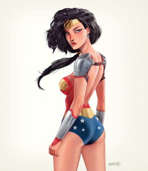 Vsehochut - Fan art - Awesome Superhero Digital Art by Dan Mora - Wonder Woman 