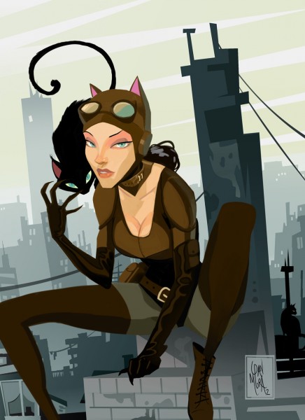 Vsehochut - Fan art - Awesome Superhero Digital Art by Dan Mora - Catwoman 