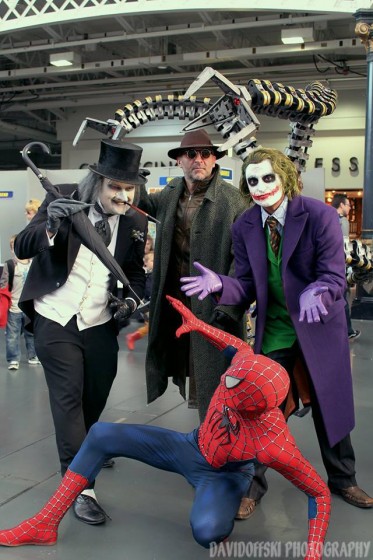 DC Comics - Cosplay - Penguin, Doc Ock, Joker and Spiderman 