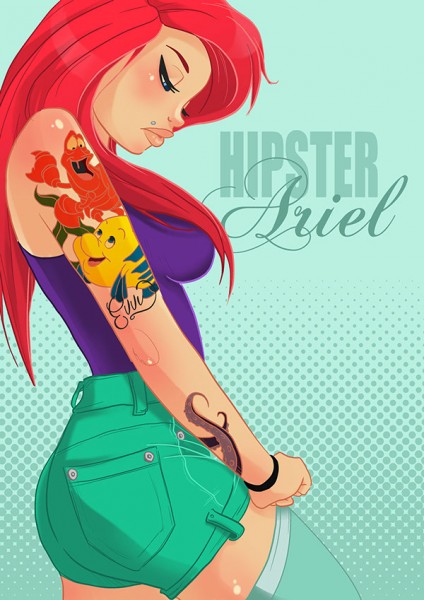 Disney - Inšpirované - Hipster Ariel 