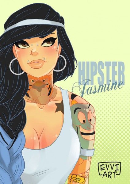 Disney - Inšpirované - Hipster Jasmine 