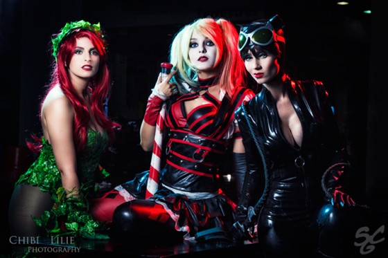 DC Comics - Cosplay - Poison Ivy, Harle, Catwoman 