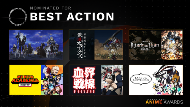 Crunchyroll Anime Awards 2018 - Best Action 