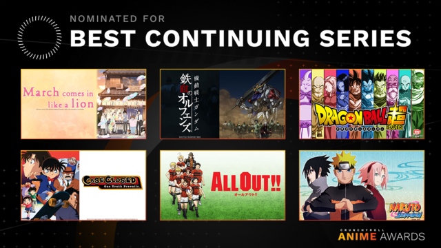 Crunchyroll Anime Awards 2018 - Best Continuing Series 