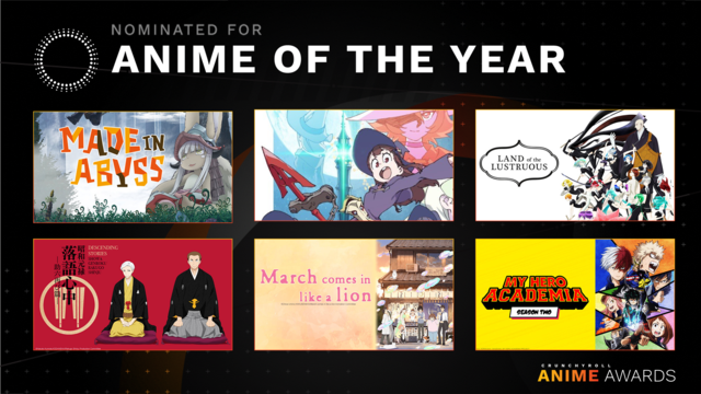 Crunchyroll Anime Awards 2018 - Anime of the Year 