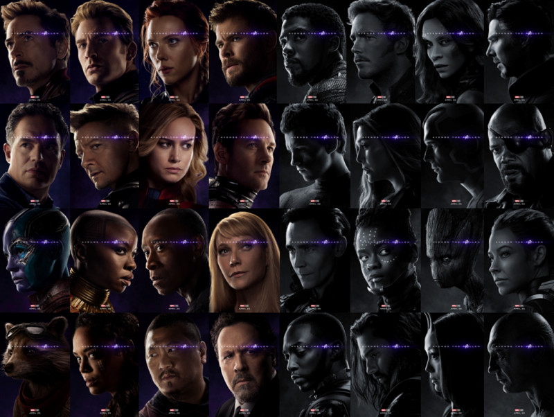 Avengers: Endgame. Hrdinovia. 
