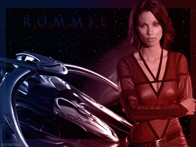Andromeda a jej avatar Rommie. 