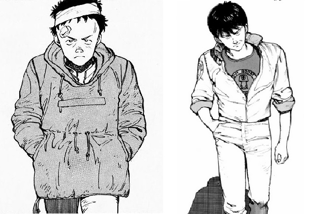 Tetsuo a Kaneda - dve z hlavných postáv. 