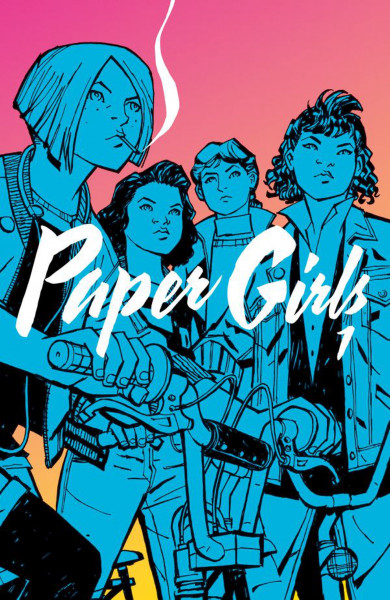 Paper Girls: Kniha první - Obálka - Paper Girls: Kniha První, obálka prvého českého vydania obálka prvého českého vydania