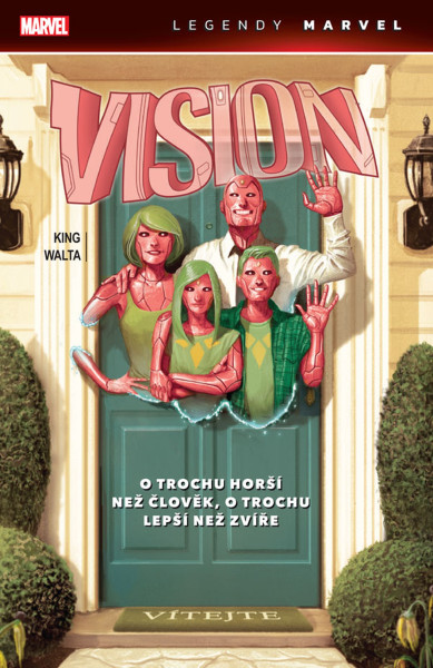 Vision: O trochu horší než člověk, o trochu lepší než zvíře. Prvé české vydanie (Crew, 2022). Obálka prvého českého vydania
