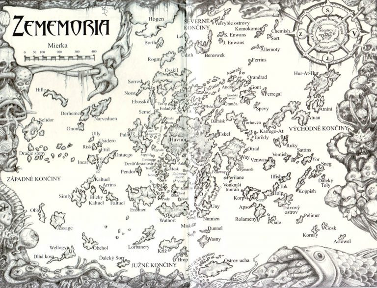 Čarodej Zememorí - Scéna - Mapa Zememoria 