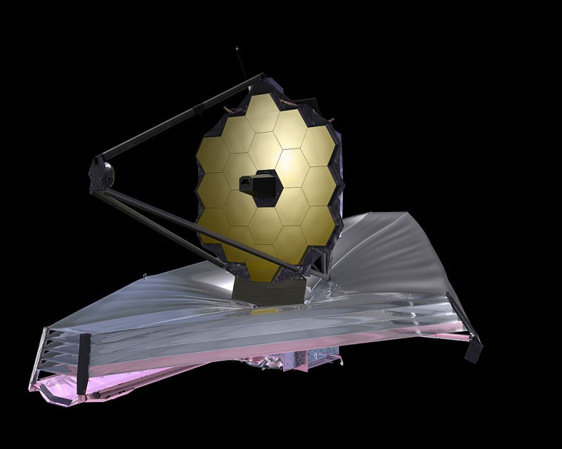Vesmírny teleskop Jamesa Webba. 