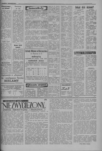 Nepremožiteľný - Obálka - Niezwyciężony vychádzajúci na pokračovanie v magzíne Gazeta Bialostocka (1963) 