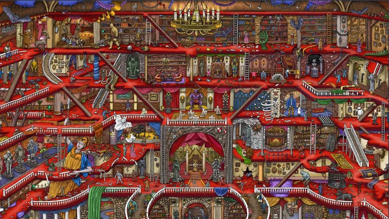 Labyrinth City: Pierre the Maze Detective - Scéna - Labyrinth City: Pierre the Maze Detective operný "Frankensteinov" hrad