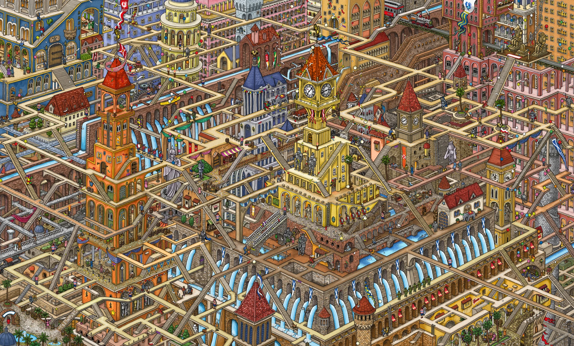 Labyrinth City: Pierre the Maze Detective - Scéna - Labyrinth City: Pierre the Maze Detective mestečko Stovežaté, nie však Praha...drahý brate!