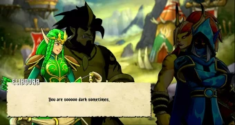 Heroes of Mount Dragon - Scéna - Heroes of Mount Dragon ...niekedy si taký temný...