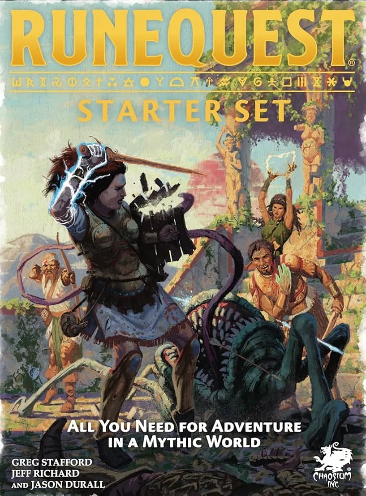 RuneQuest - Roleplaying in Golrantha - Obálka - Starter Set 