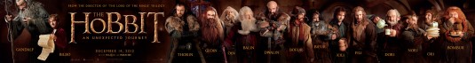 Hobbit, The: An Unexpected Journey - Plagát - Banner dlhý - Hlavné postavy 