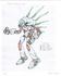 Bionicle: Mask of Light - Rakshi - dizajnérska kresba so základnými farbami Bionicle: Mask of Light - Rakshi - dizajnérska kresba so základnými farbami